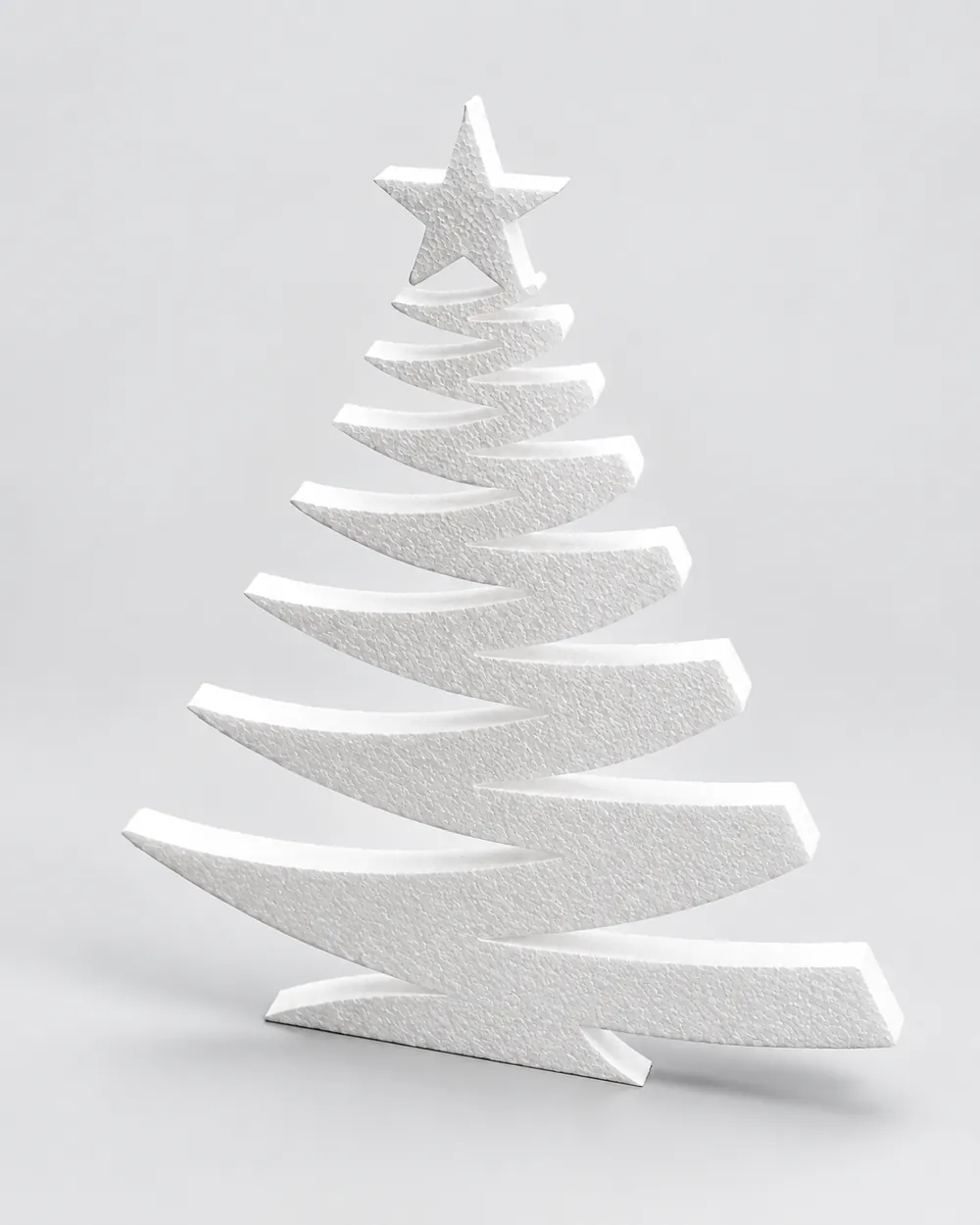 Albero di Natale sagomato in EPS per vetrine e allestimenti