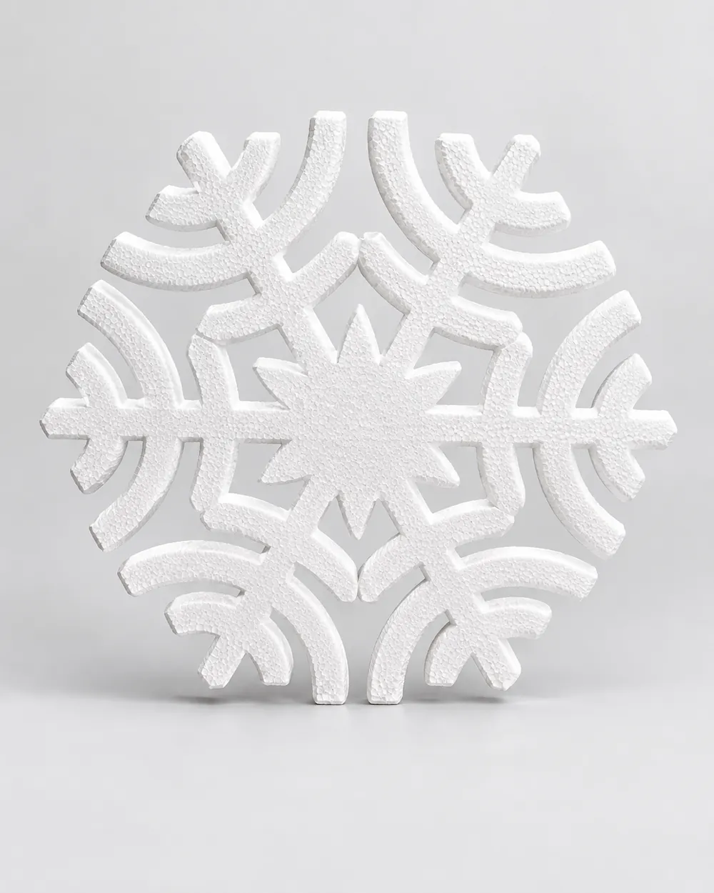 Fiocco di neve decorativo in EPS per allestimenti natalizi