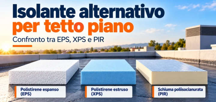 Confronto dei pannelli isolanti EPS, XPS e PIR per tetto piano, Tecnosell